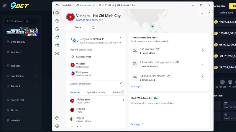 Cách truy cập 9Bet khi bị chặn nhanh, an toàn nhất hiện nay