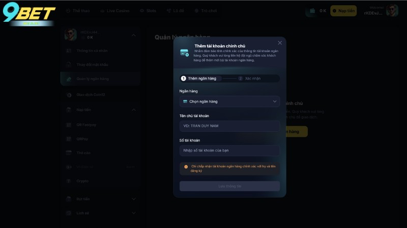 Giải đáp các câu hỏi thường gặp khi rút tiền trên nhà cái 9Bet Giải đáp các câu hỏi thường gặp khi rút tiền trên nhà cái 9Bet