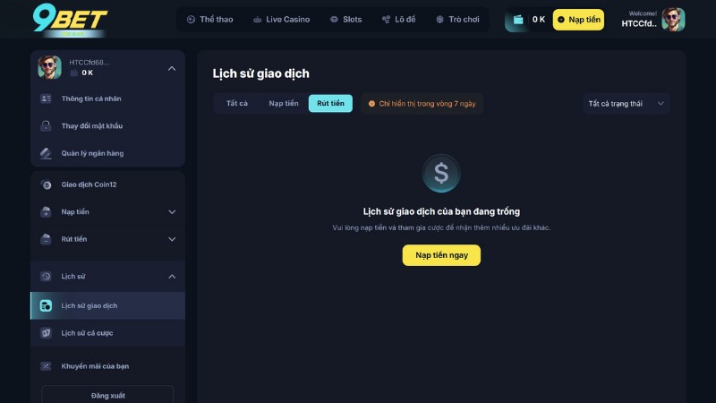 Giải đáp một số thắc mắc rút tiền 9Bet mất bao lâu?