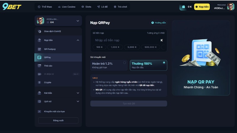 Hướng dẫn cách nhận khuyến mãi 9bet cho tân thủ Hướng dẫn cách nhận khuyến mãi 9bet cho tân thủ
