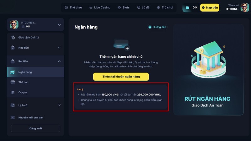 Những điều cần lưu ý để rút tiền 9Bet nhanh chóng