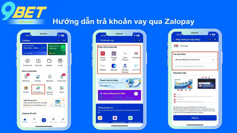 Cập nhật top 5 app vay tiền nhanh nhất để chơi 9Bet uy tín